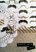 Moustaches &eacute;l&eacute;gantes pour une f&ecirc;te des p&egrave;res